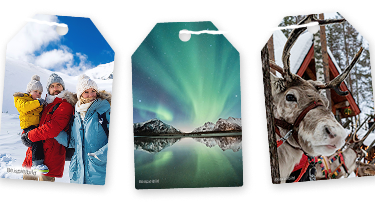 Stimmungsbilder Winter mit Winterlandschaft, Nordlichtern und Rentier